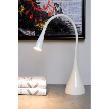 Lucide 18650/03/31 - LED Dimmelhető flexibilis érintős asztali lámpa ZOZY LED/4W/230V fehér