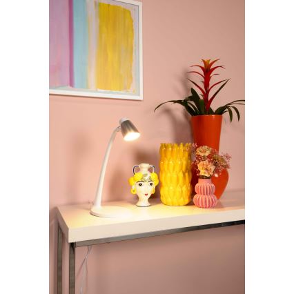 Lucide 18660/05/31 - LED Asztali lámpa LUDO LED/4,5W/230V fehér