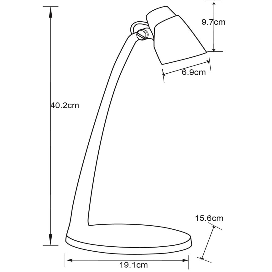 Lucide 18660/05/31 - LED Asztali lámpa LUDO LED/4,5W/230V fehér