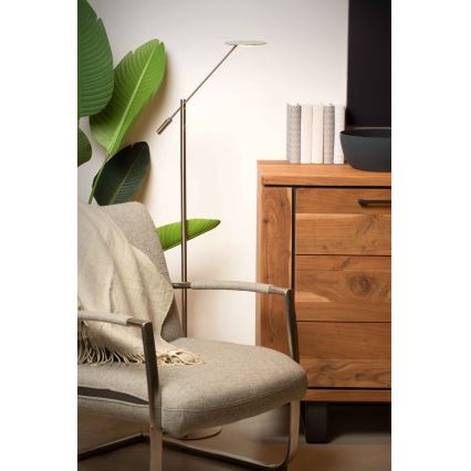 Lucide 19766/09/12 - LED Dimmelhető állólámpa ANSELMO LED/9W/230V matt króm