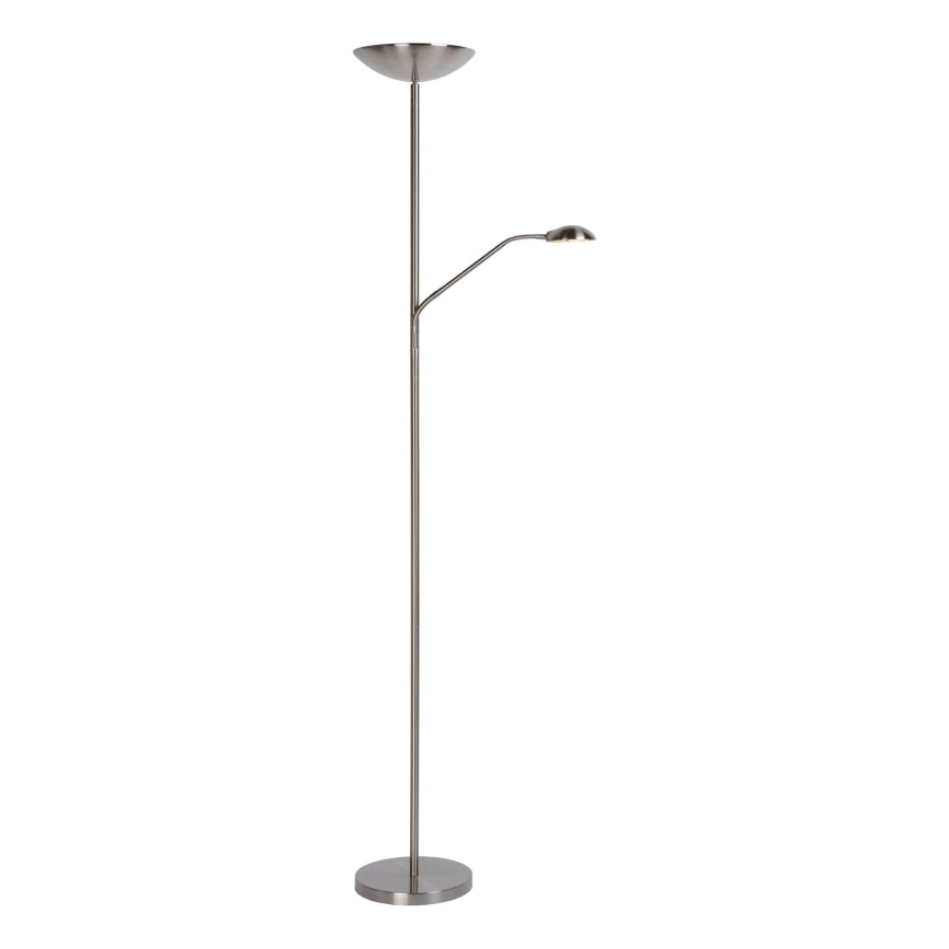 Lucide 19791/24/12 - Állítható fényerejű állólámpa ZENITH LED/20W + LED/4W/230V matt króm