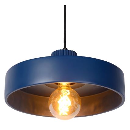 Lucide 20419/35/35 - Csillár zsinóron OPHELIA 1xE27/40W/230V á. 35 cm kék