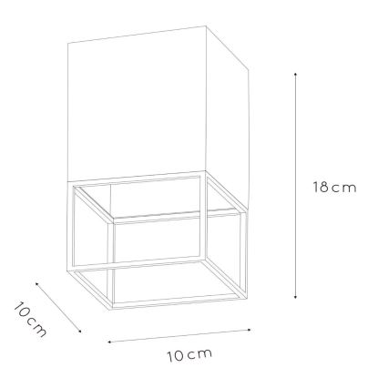 Lucide 21120/01/30 - Mennyezeti lámpa RIXT 1xE27/40W/230V