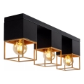 Lucide 21120/03/30 - Mennyezeti lámpa RIXT 3xE27/40W/230V fekete