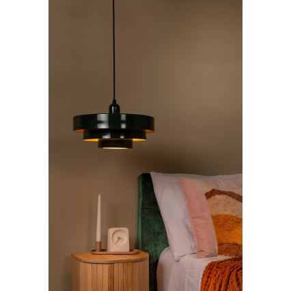 Lucide 21443/35/33 - RUNA kábeles függeszték 1xE27/40W/230V zöld