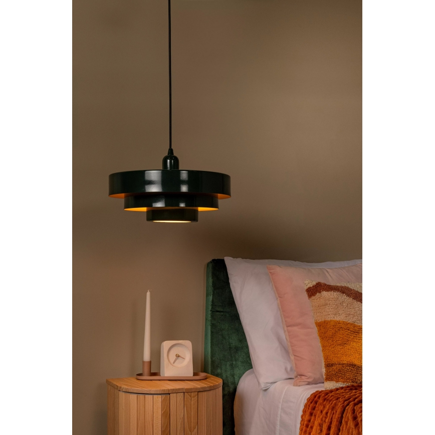 Lucide 21443/35/33 - RUNA kábeles függeszték 1xE27/40W/230V zöld