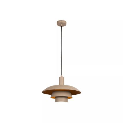 Lucide 21444/38/41 - BRUNO zsinóros függőlámpa 1xE27/40W/230V bézs
