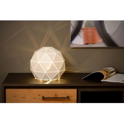 Lucide 21509/25/31 - Asztali lámpa OTONA 1xE27/25W/230V fehér