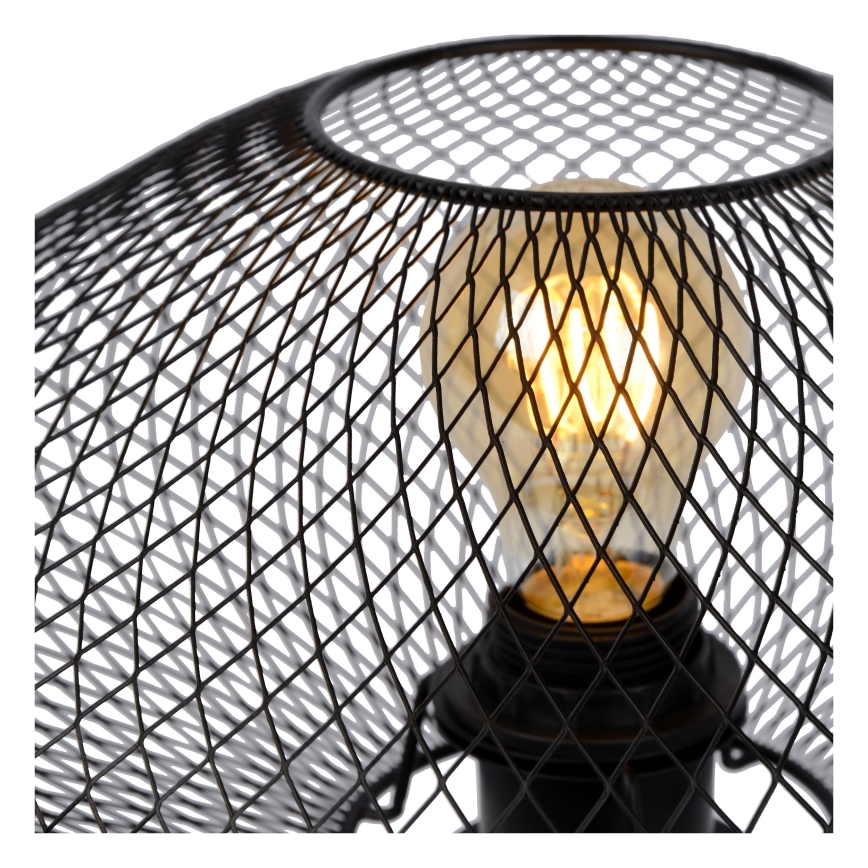 Lucide 21523/01/30 - Asztali lámpa MESH 1xE27/40W/230V fekete