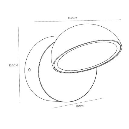 Lucide 22865/12/30 - LED kültéri fali lámpa alkonyatérzékelővel FINN LED/12W/230V IP54 fekete
