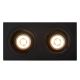 Lucide 22959/02/30 - Beépíthető lámpa EMBED 2xGU10/50W/230V fekete
