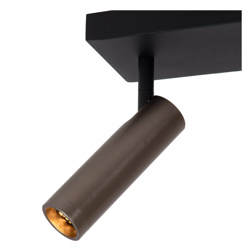 Lucide 22974/02/15 - GRADO spotlámpa 2xGU10/8W/230V fekete/barna