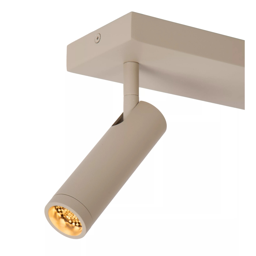 Lucide 22974/02/41 - GRADO irányítható spotlámpa 2x GU10/8W/230V bézs
