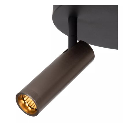 Lucide 22974/13/15 - GRADO spotlámpa 3xGU10/12W/230V barna/fekete