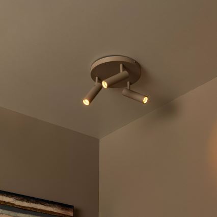 Lucide 22974/13/41 - GRADO spotlámpa 3xGU10/12W/230V bézs