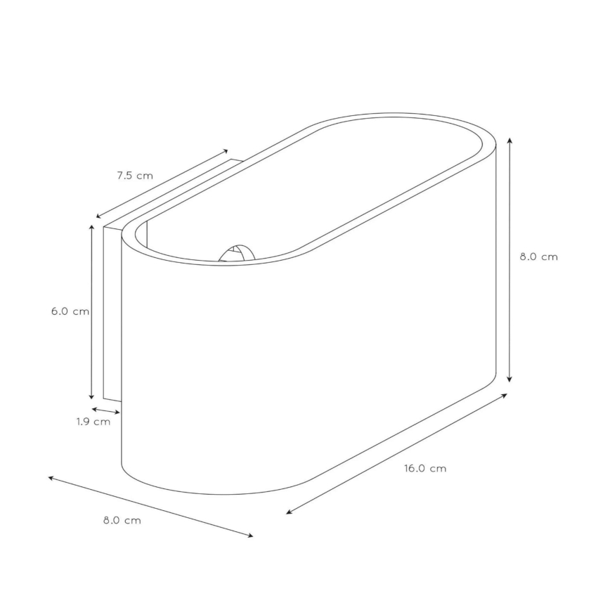 Lucide 23254/01/31 - Fali lámpa XERA 1xG9/42W/230V fehér