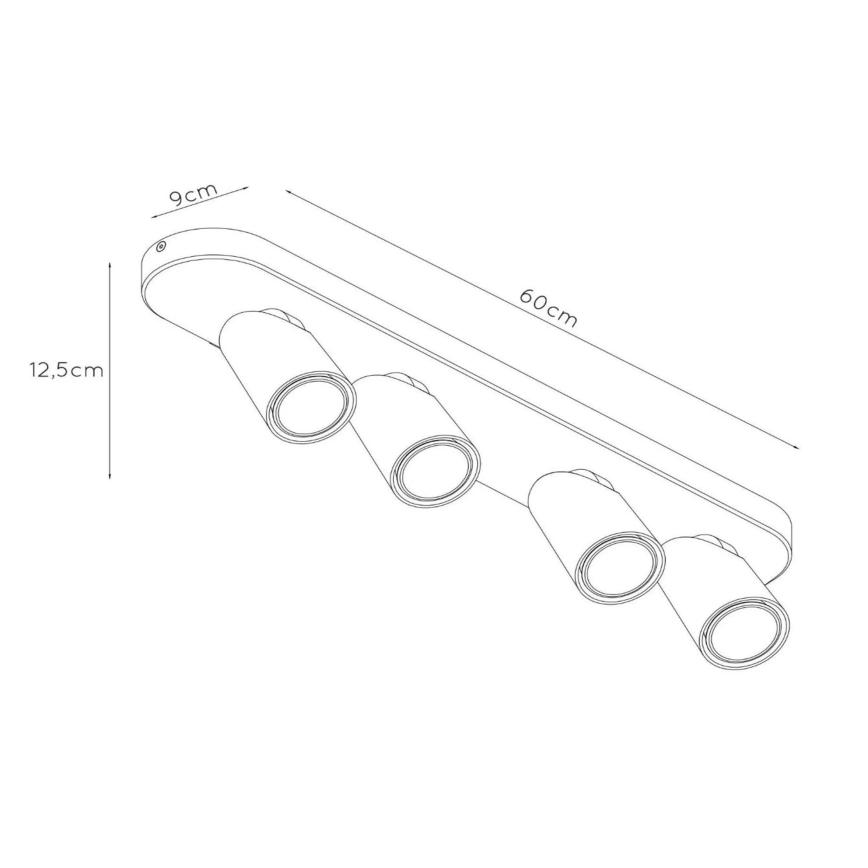 Lucide 23954/21/31 - LED dimmelhető spotlámpa XYRUS 4xGU10/5W/230V