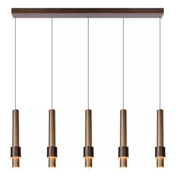 Lucide 24402/30/96 - LED Dimmelhető csillár zsinóron MARGARY 5xLED/4,2W/230V réz