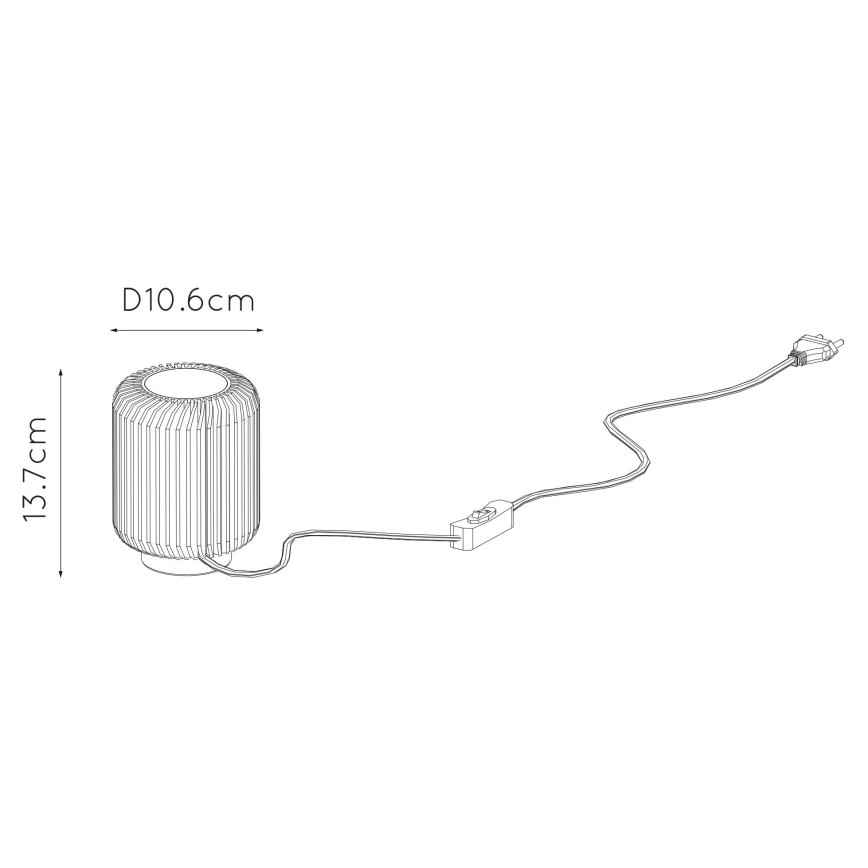 Lucide 26500/05/02 - LED Asztali lámpa TURBIN LED/5W/230V