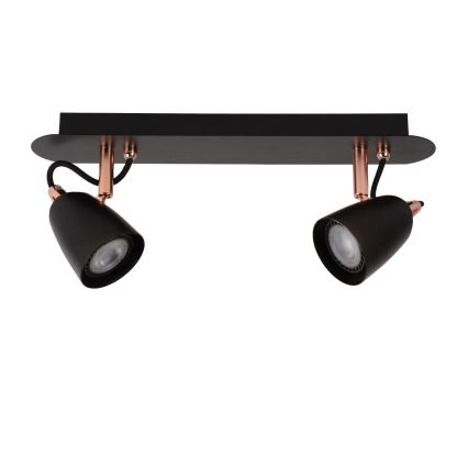 Lucide 26956/10/17 - LED Dimmelhető spotlámpa RIDE 2xGU10/5W/230V réz