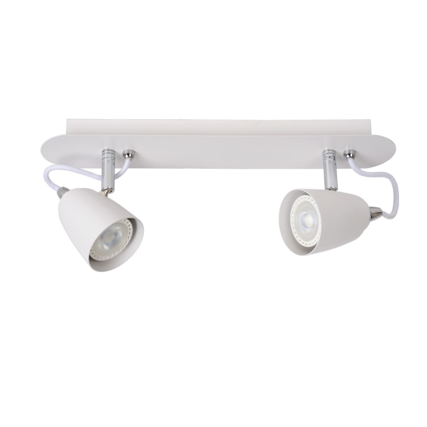 Lucide 26956/10/31 - LED spotlámpa RIDE-LED 2xGU10/5W/230V fehér
