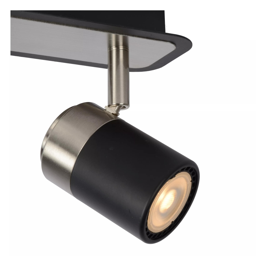 Lucide 26957/10/30 - LED Dimmelhető spotlámpa LENNERT 2xGU10/5W/230V fekete