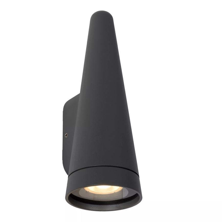 Lucide 27803/01/29 - Kültéri fali lámpa WIZARD 1xGU10/35W/230V IP54 fekete