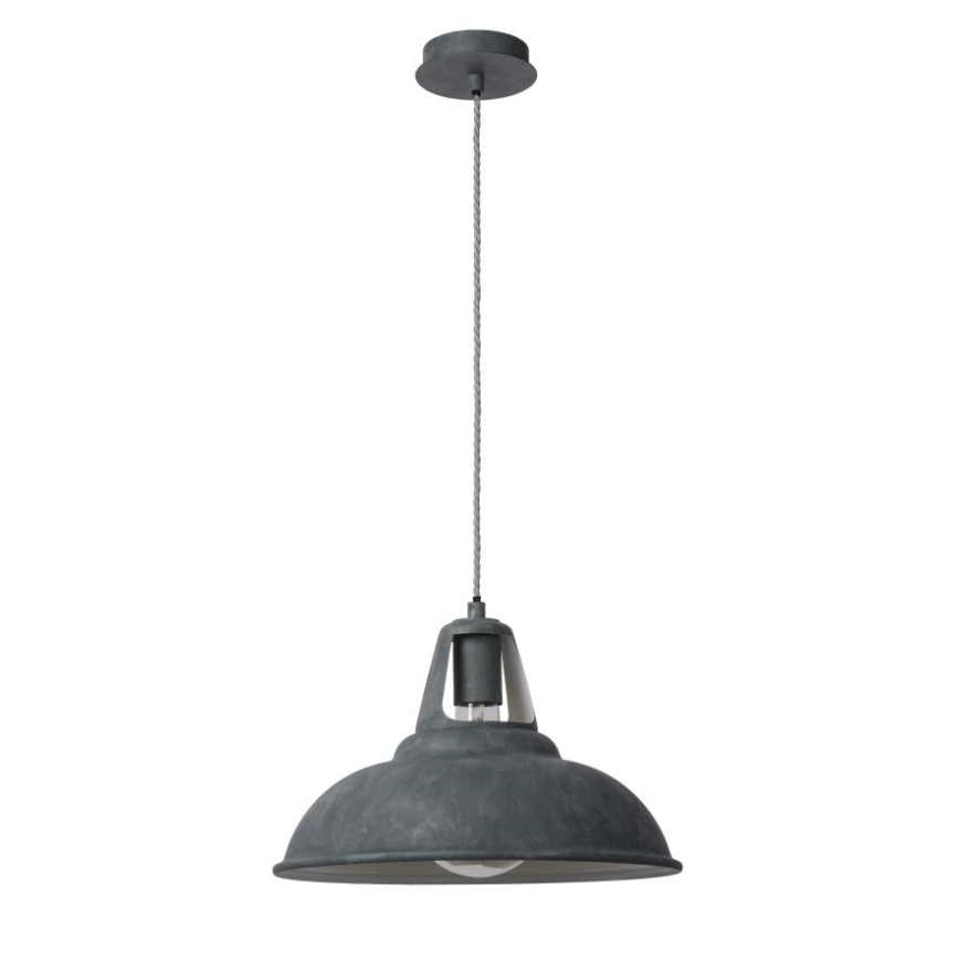 Lucide 30396/35/36 - Függeszték  MARKIT 1xE27/60W/230V szürke