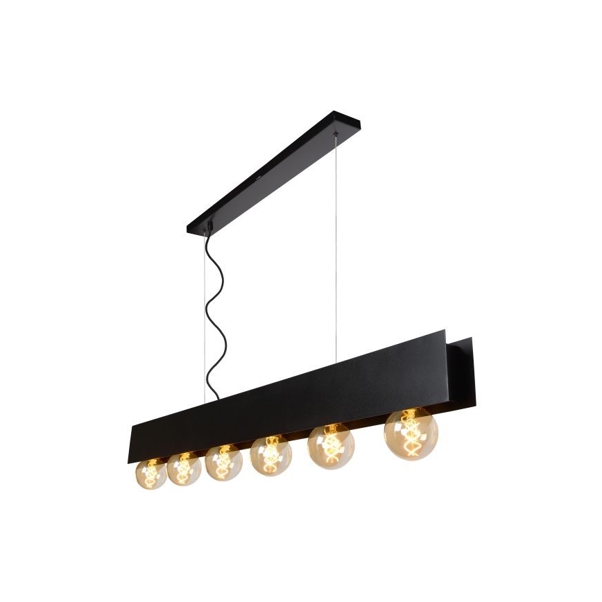 Lucide 30474/06/30 - Csillár zsinóron SURTUS 6xE27/60W/230V