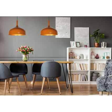 Lucide 30483/50/44 - Csillár zsinóron ROZALLA 1xE27/60W/230V narancssárga