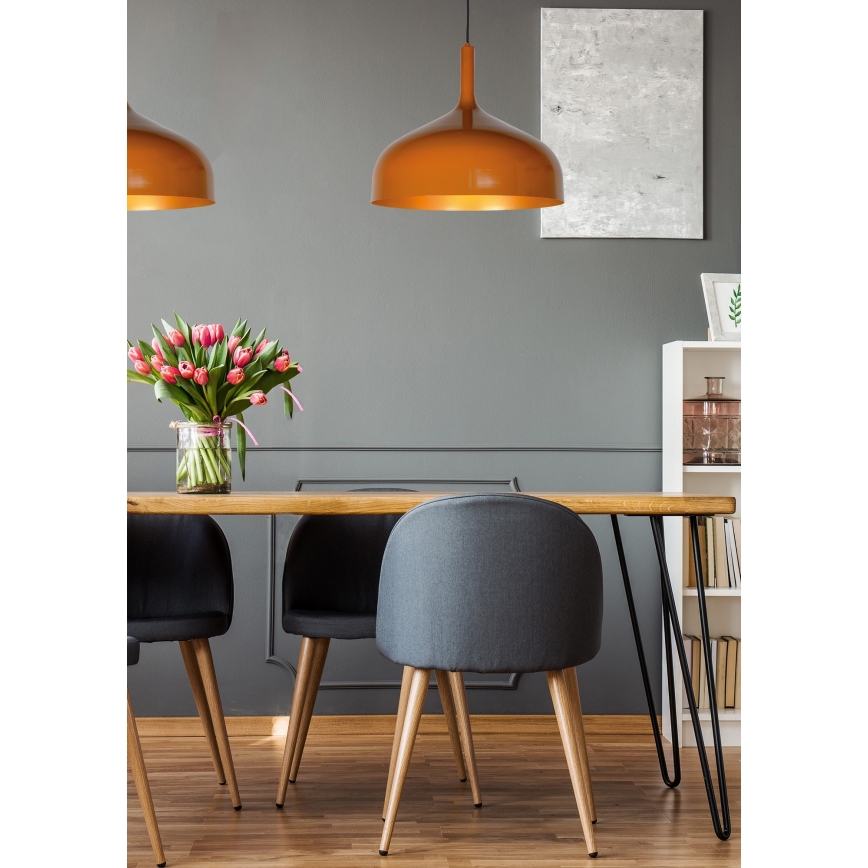 Lucide 30483/50/44 - Csillár zsinóron ROZALLA 1xE27/60W/230V narancssárga