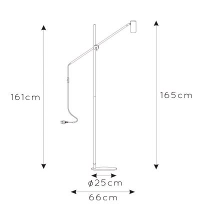 Lucide 30772/01/30 - Állólámpa PHILINE 1xGU10/5W/230V