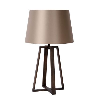 Lucide 31598/81/97 - Asztali lámpa COFFEE 1xE27/60W/230V barna