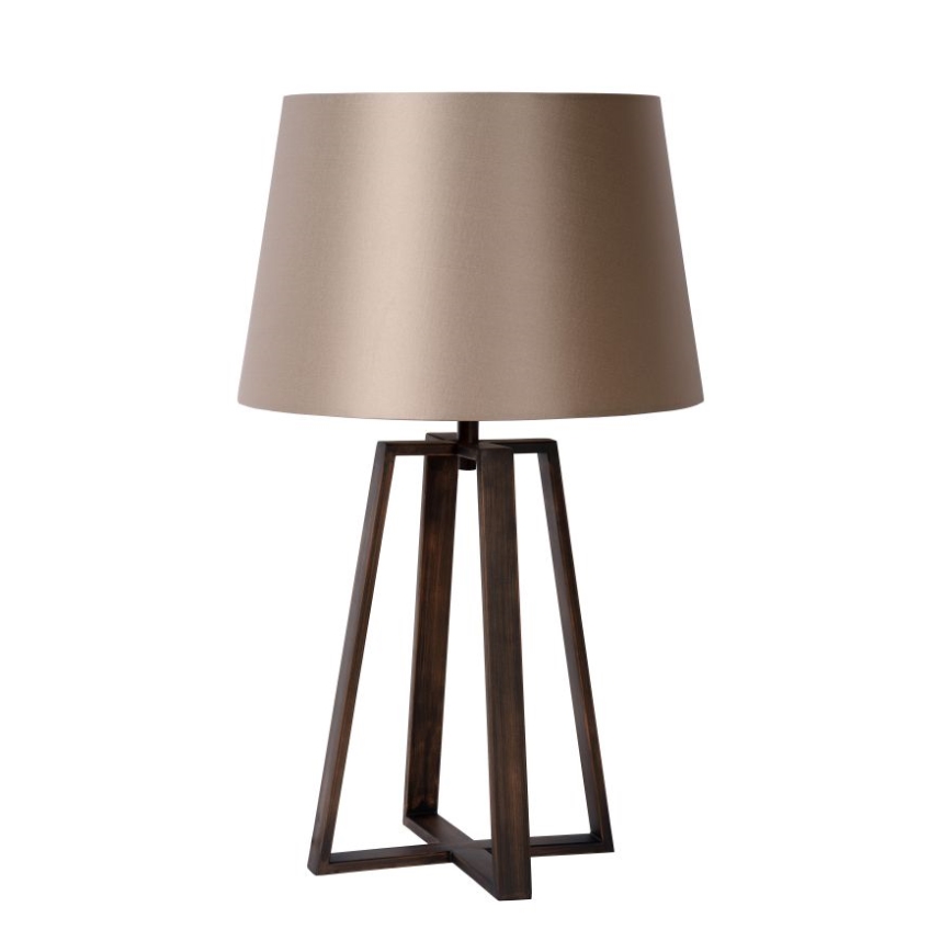 Lucide 31598/81/97 - Asztali lámpa COFFEE 1xE27/60W/230V barna