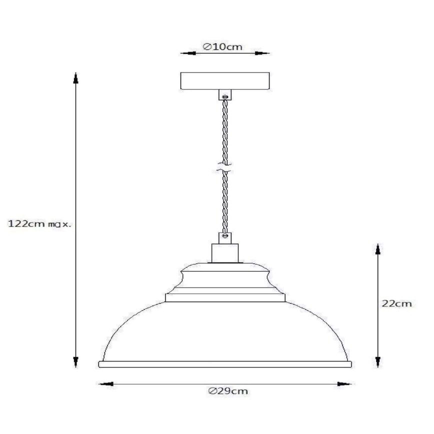Lucide 34400/29/36 - Függeszték ISLA 1xE14/40W/230V szürke