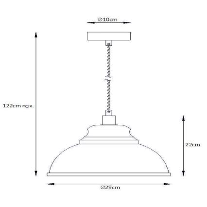 Lucide 34400/29/66 - Függeszték ISLA 1xE14/40W/230V rózsaszín