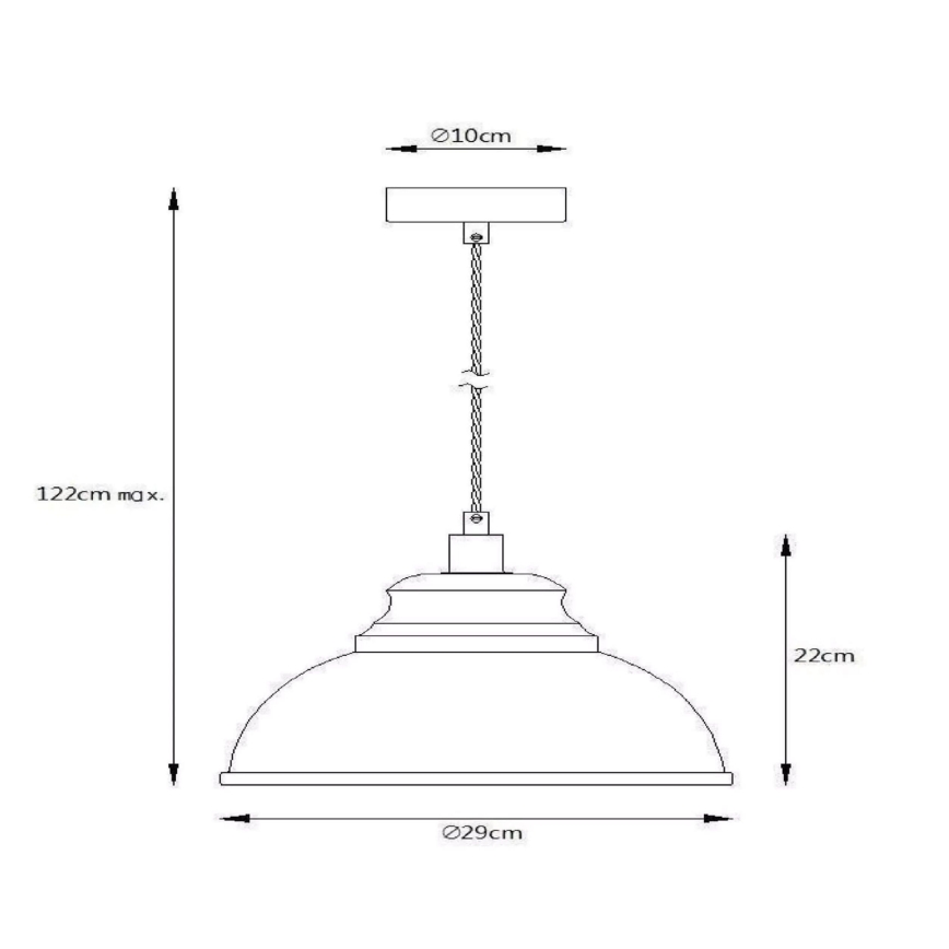 Lucide 34400/29/68 - Függeszték ISLA 1xE14/40W/230V kék