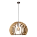 Lucide 34424/50/76 - Függeszték BOUNDE 1xE27/60W/230V bézs 50 cm