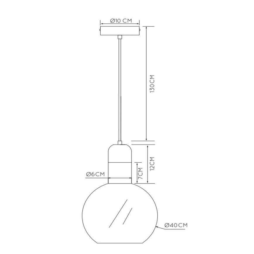Lucide 34438/40/65 - Csillár zsinóron JULIUS 1xE27/40W/230V