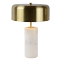 Lucide 34540/03/31 - Asztali lámpa MIRASOL 3xG9/7W/230V fehér/arany