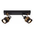 Lucide 34944/02/30 - Spotlámpa TUNDRAN 2xGU10/5W/230V fekete