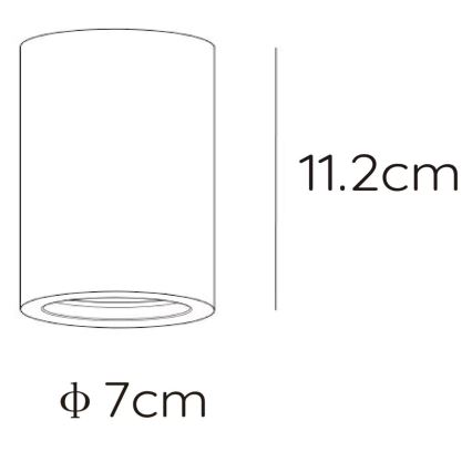 Lucide 35100/11/31 - Mennyezeti lámpa GIPSY 1xGU10/35W/230V