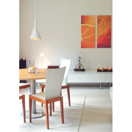 Lucide 35406/16/31 - Függeszték GIPSY 1xE27/40W/230V fehér