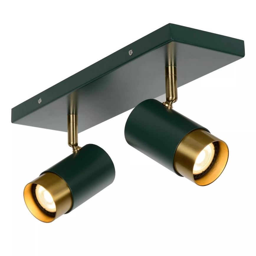 Lucide 35913/02/33 - Spotlámpa FLORIS 2xGU10/40W/230V zöld