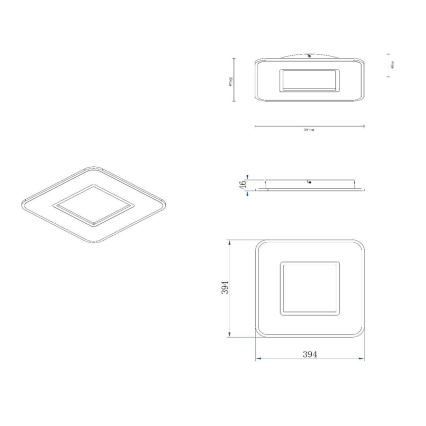 Lucide 44111/24/31 - LED Dimmelhető mennyezeti lámpa AXELLE LED/24W/230V fehér