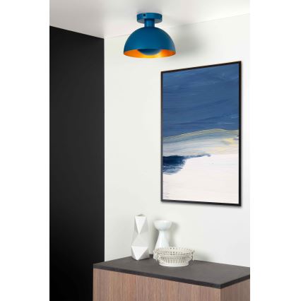 Lucide 45196/01/35 - Mennyezeti lámpa SIEMON 1xE27/40W/230V kék