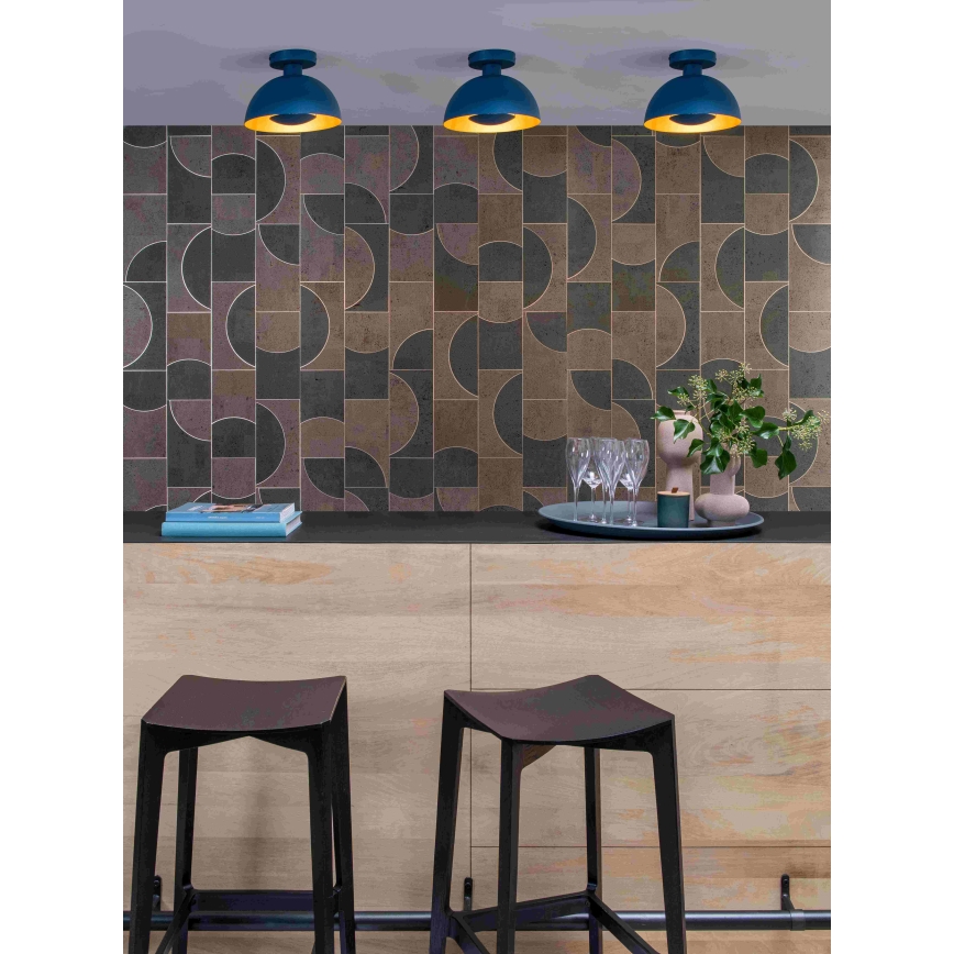 Lucide 45196/01/35 - Mennyezeti lámpa SIEMON 1xE27/40W/230V kék