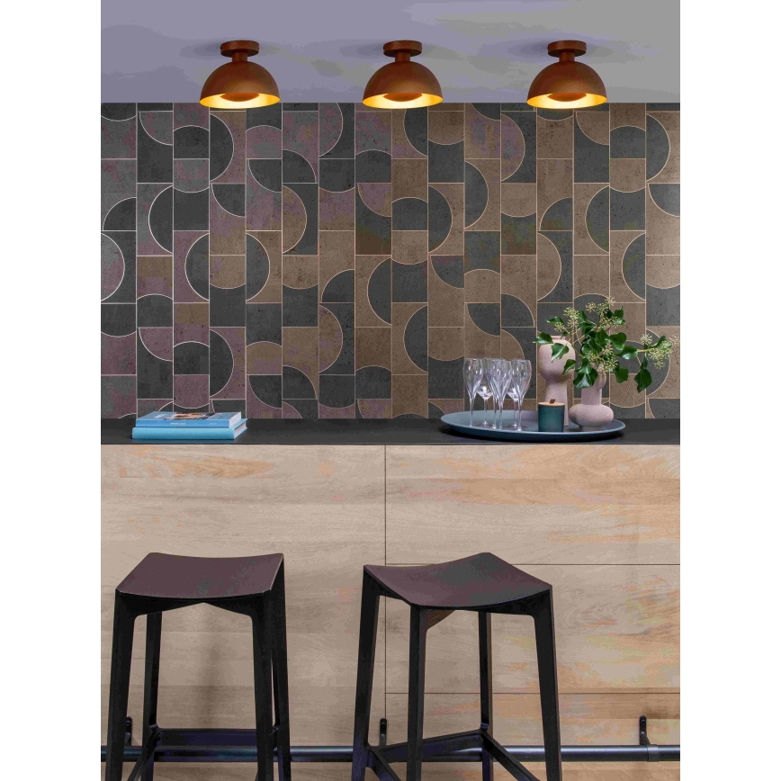 Lucide 45196/01/44 - Mennyezeti lámpa SIEMON 1xE27/40W/230V narancs