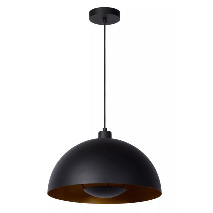 Lucide 45496/01/30 - Csillár zsinóron SIEMON 1xE27/40W/230V fekete