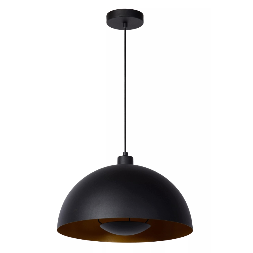 Lucide 45496/01/30 - Csillár zsinóron SIEMON 1xE27/40W/230V fekete